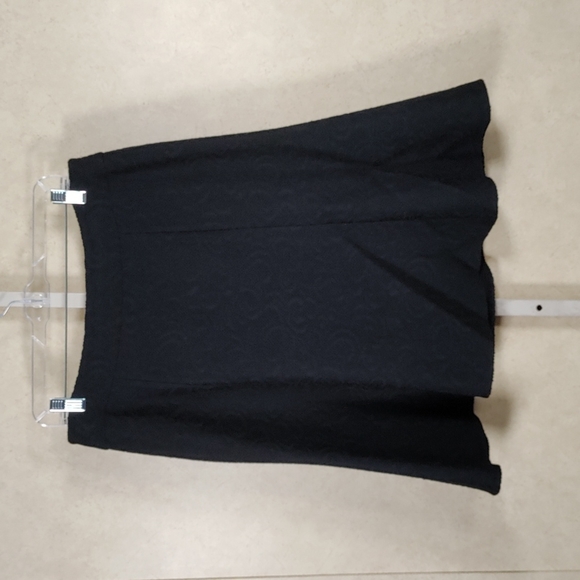 10W04 FINAL PRICE Armani Collezioni black mostly wool skirt 44 / 8 - Picture 5 of 9